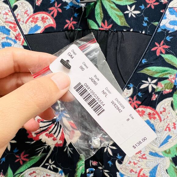 J. Crew Island Floral Button Front Dress - Picture 6 of 9